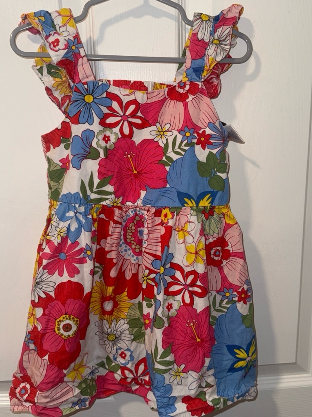 Counting Daisies Floral Ruffle Bow back dress size 4t